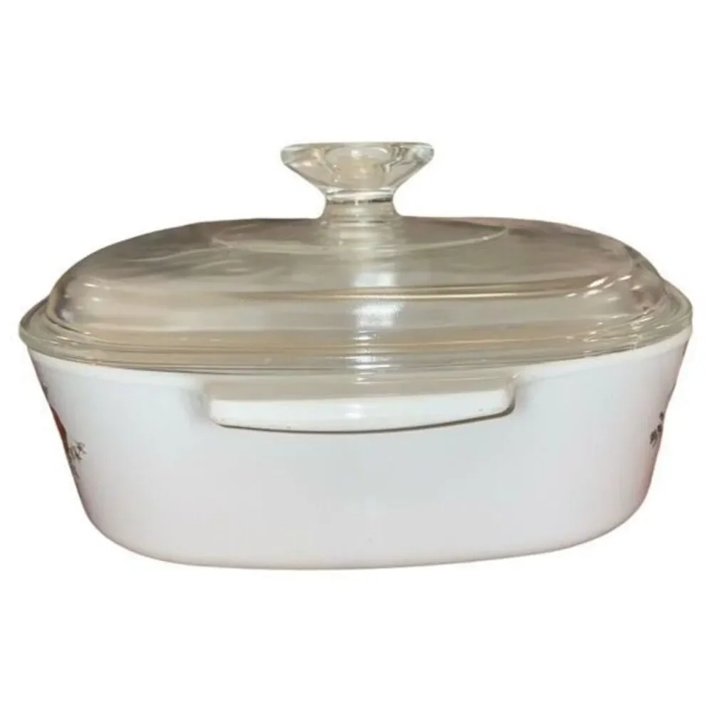 Corning Ware Vtg 70s 2 Qt La Marjolaine Spice Of Life A-2-B Casserole Dish Lid‎